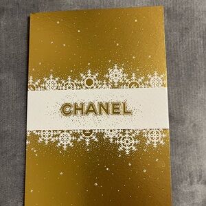 Chanel Gold Snowflake Card